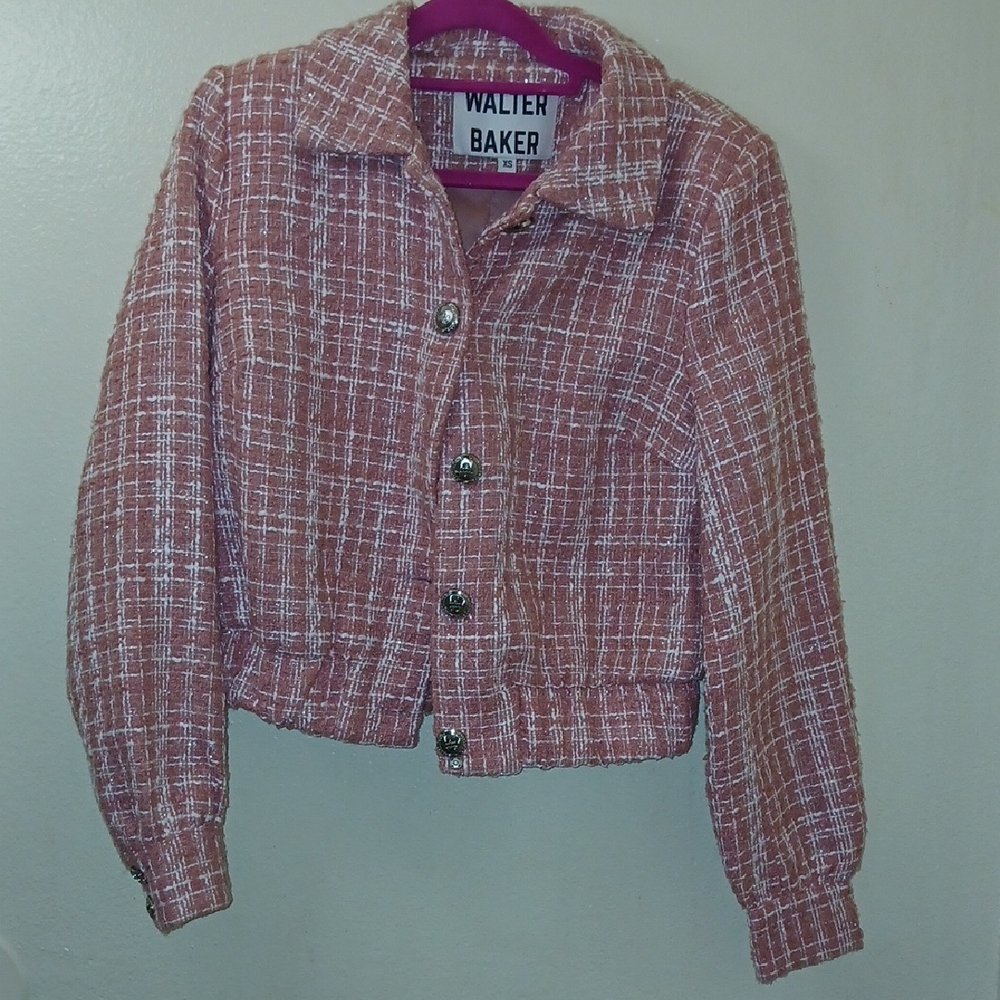 Walter Baker Women's Blush Tweed NWOT Blazer
